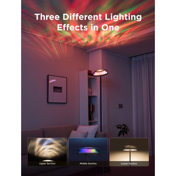 Floor Lamp Govee H60B0311 H60B0 Uplighter, WIfi, Bluetooth, Black