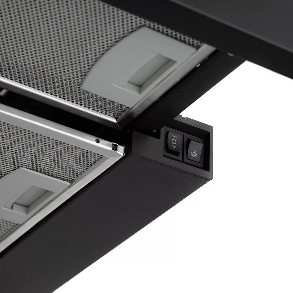 ჩასაშენებელი გამწოვი Ardesto HT-F700MBL, 450m³/h, Built In Hood, Black