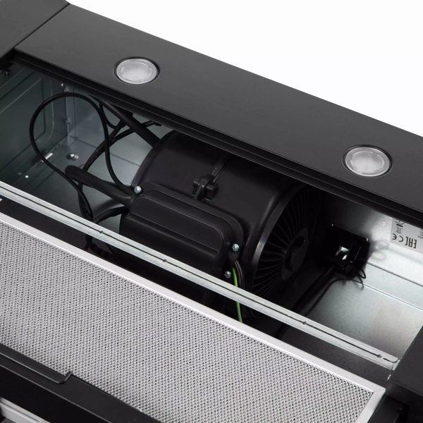 ჩასაშენებელი გამწოვი Ardesto HT-F700MBL, 450m³/h, Built In Hood, Black