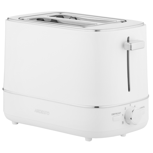 ტოსტერი Ardesto T-F450W Timeless Elegance, 800W, Toaster, White
