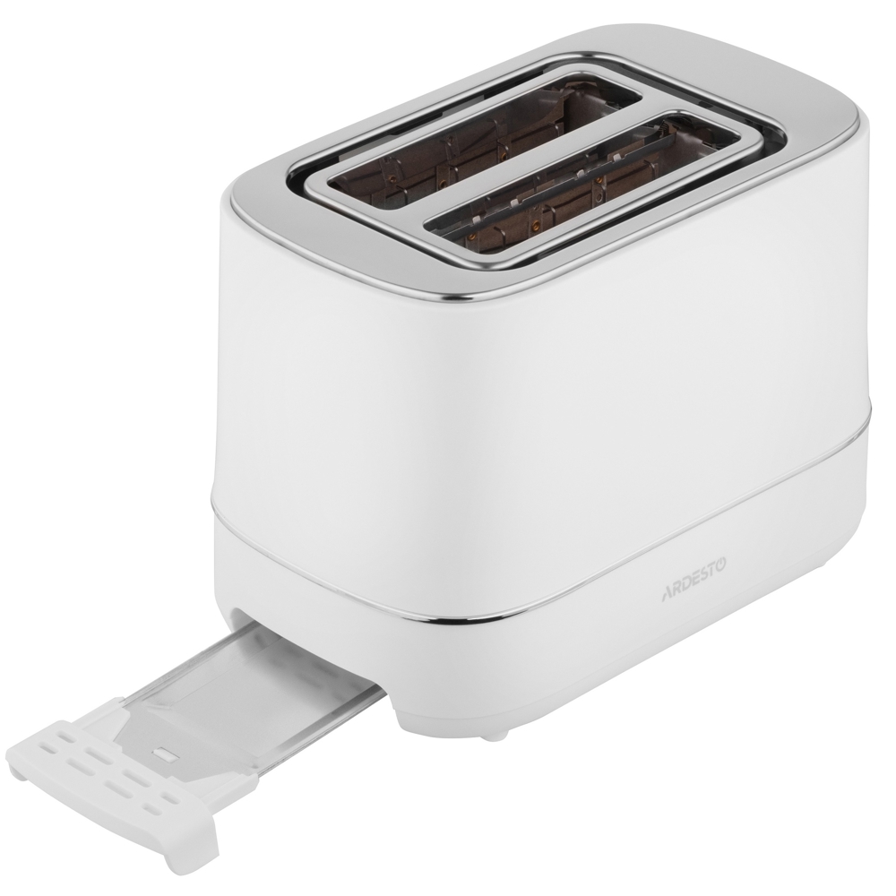 ტოსტერი Ardesto T-F450W Timeless Elegance, 800W, Toaster, White