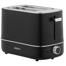 ტოსტერი Ardesto T-F450B Timeless Elegance, 800W, Toaster, Black