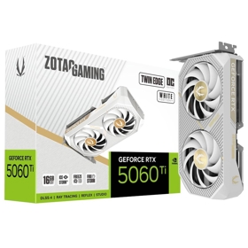 ვიდეო დაფა Zotac ZT-B50620Q-10M Twin Edge OC, GeForce RTX5060Ti, 12GB, 128bit, HDMI, DP, White