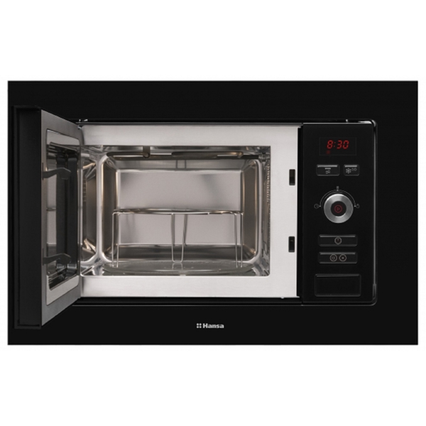 ჩასაშენებელი მიკროტალღური ღუმელი Hansa AMM20BESH, 800W, 20L, Built-in Microwave Oven, Black