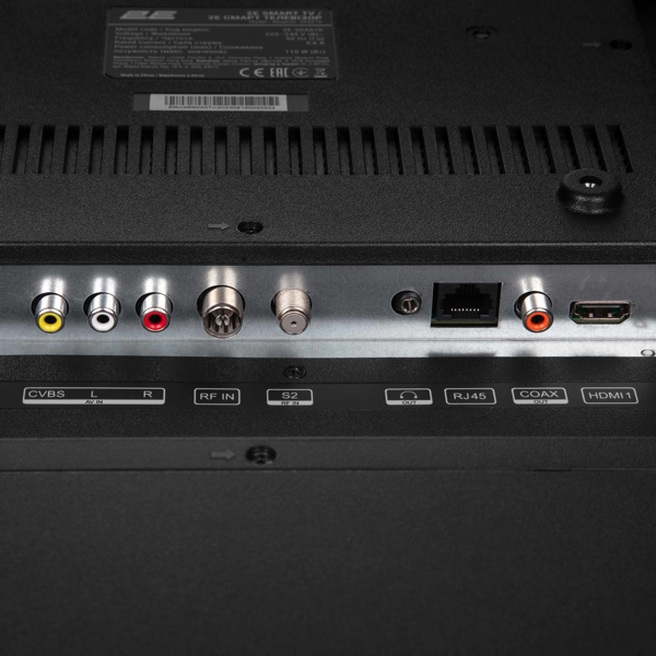 ტელევიზორი 2E 2E-55A77Q, 55", Smart TV, 4K UHD, USB, HDMI, LAN, BT, WIFI, Black