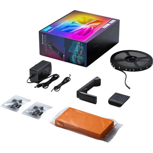 ტელევიზორის განათების ნაკრები Govee H60973D1 TV Backlight 3 Lite, 40/50", WIFI, Bluetooth, Adaptive Backlight Kit, Black