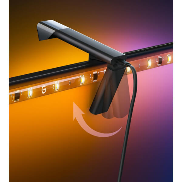 ტელევიზორის განათების ნაკრები Govee H60973D1 TV Backlight 3 Lite, 40/50", WIFI, Bluetooth, Adaptive Backlight Kit, Black