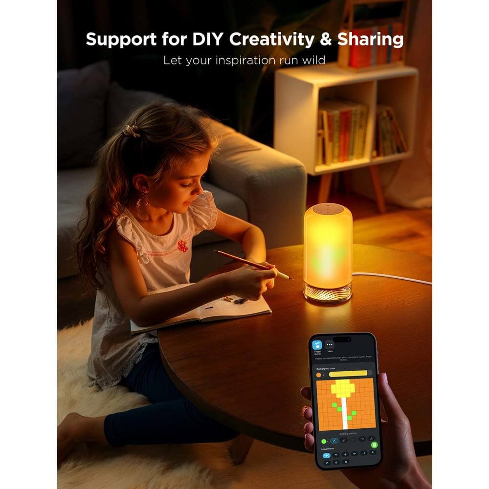 მაგიდის სანათი Govee H60223D1 Lamp 2, WIFI, Bluetooth, Smart Table Lamp, White