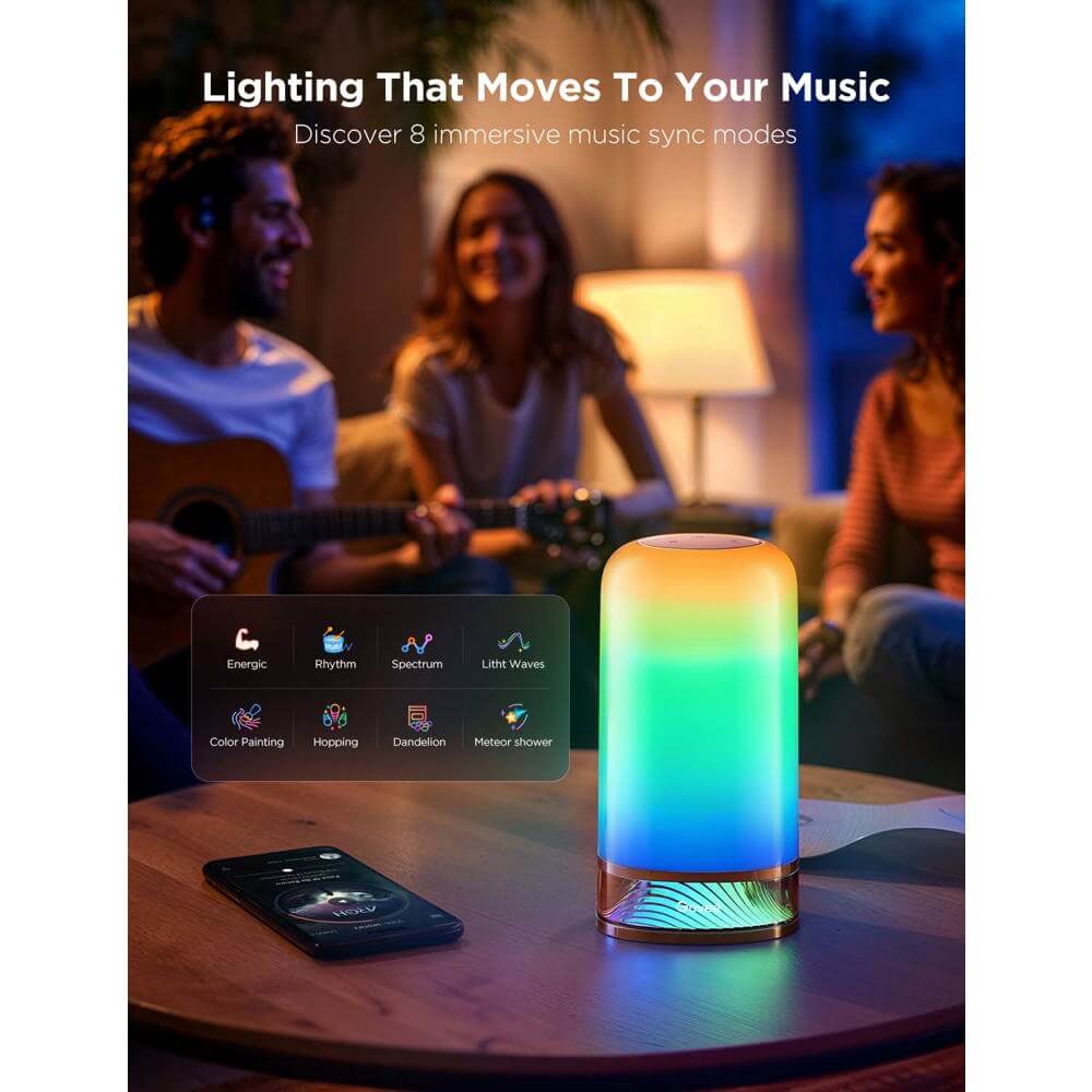 მაგიდის სანათი Govee H60223D1 Lamp 2, WIFI, Bluetooth, Smart Table Lamp, White
