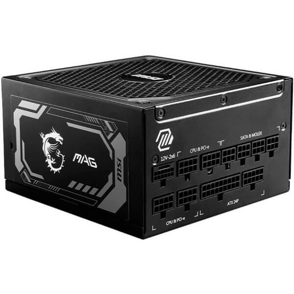 კვების ბლოკი MSI 306-7ZP9B11-CE0 MAG A1000GL, 1000W, 80 PLUS Gold, Power Supply, Black