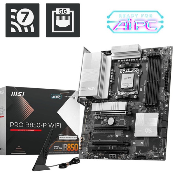 Motherboard MSI 911-7E56-021 PRO B850-P WIFI, AM5, DDR5, 256GB