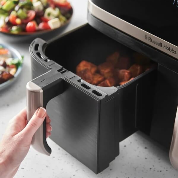 Air Fryer Russell Hobbs 27680-56/RH Satisfry Dual Basket, 2800W, 9L, Black