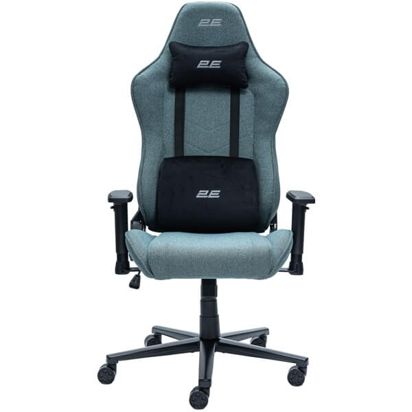 2E GAMING Chair BUSHIDO Lite, fabric, 2D-Armrests, dark green