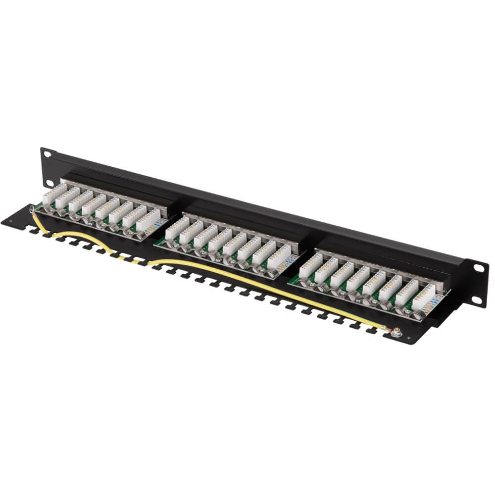 Patch Panel 2E 2E-PPNL6E-FTP-24, FTP cat6, 24port, Black