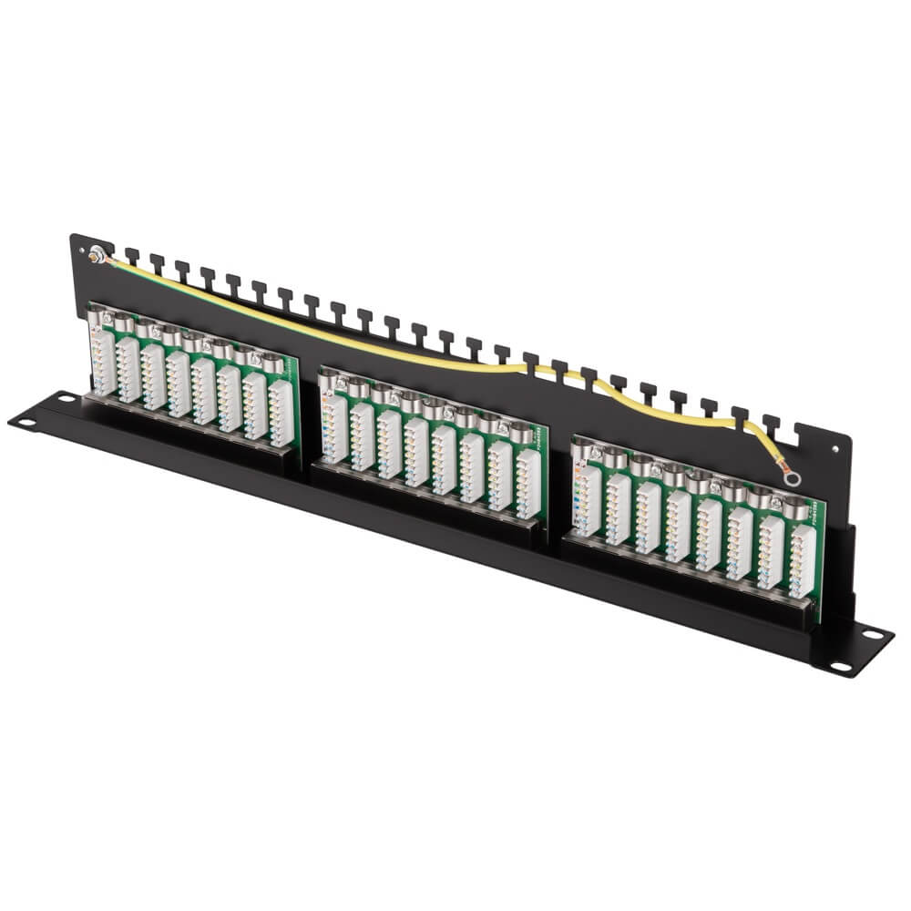 Patch Panel 2E 2E-PPNL6E-FTP-24, FTP cat6, 24port, Black