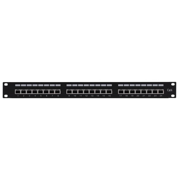 პაჩ პანელი 2E 2E-PPNL6E-FTP-24, FTP cat6, 24port, Patch Panel, Black