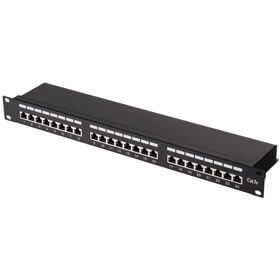 Patch Panel 2E 2E-PPNL5E-FTP-24, FTP cat5e, 24port, Black