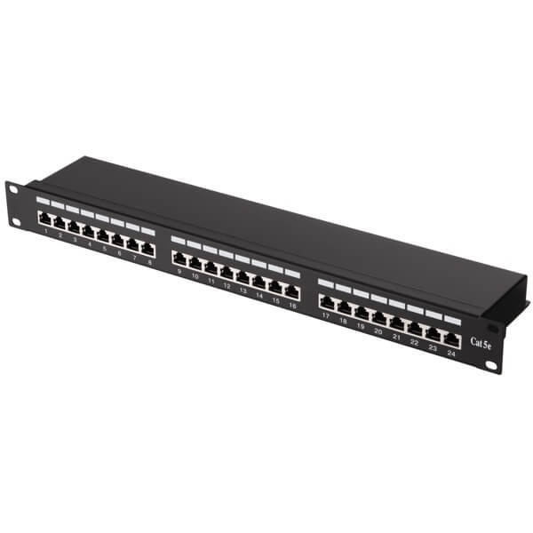 Patch Panel 2E 2E-PPNL5E-FTP-24, FTP cat5e, 24port, Black