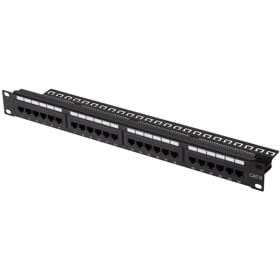 პაჩ პანელი 2E 2E-PPNL6E-UTP-24, UTP cat6, 24port, Patch Panel, Black