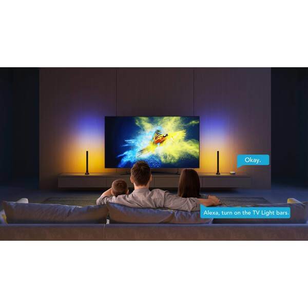 დეკორატიული განათება Govee H6046311 Flow Plus RGBIC, WiFi, Bluetooth, Light Bars, Black