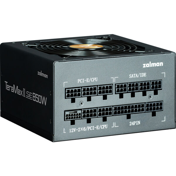 კვების ბლოკი Zalman ZM850-TMX2SE Teramax II SE, 850W, 80 Plus Gold, Power Supply, Black
