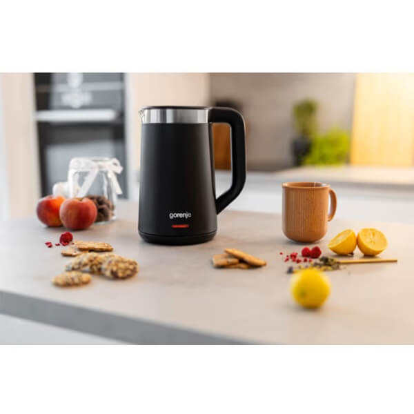 ელექტრო ჩაიდანი Gorenje K17TRDW, 2200W, 1.7L, Electric Kettle, Black