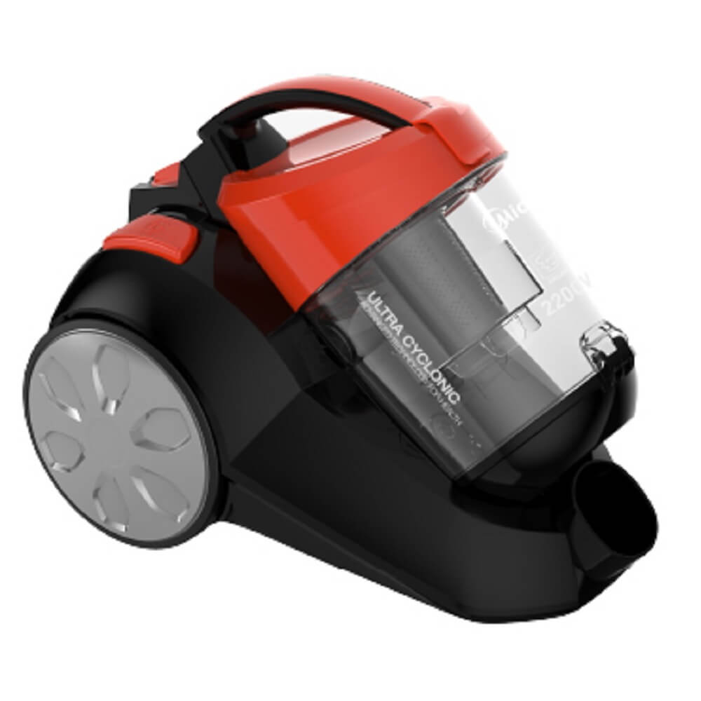 მტვერსასრუტი Midea VCS43A14H(R), 2200W, 3L, Vacuum Cleaner, Black/Red