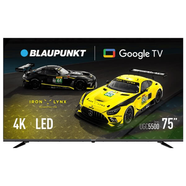 ტელევიზორი Blaupunkt 75UGC5500, 75", 4K UHD, HDMI, USB, LAN, BT, Black