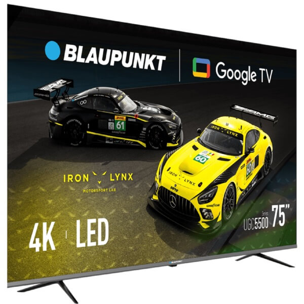 ტელევიზორი Blaupunkt 75UGC5500, 75", 4K UHD, HDMI, USB, LAN, BT, Black