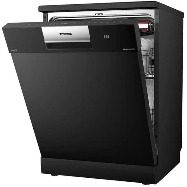 ჭურჭლის სარეცხი მანქანა Toshiba DW-14F7(B)-CIS, C, 44dB, Dishwasher, Black