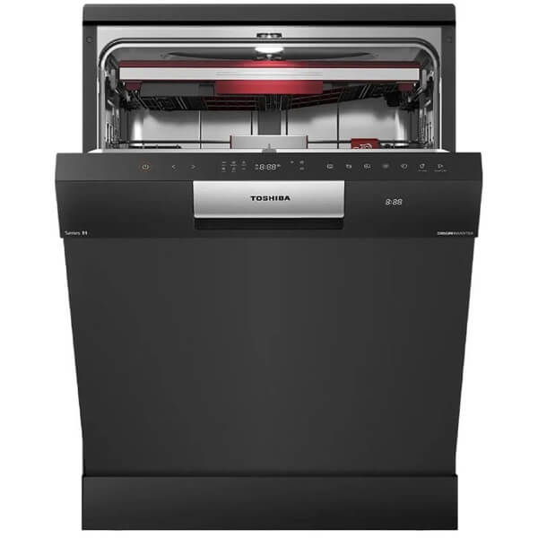 ჭურჭლის სარეცხი მანქანა Toshiba DW-14F7(B)-CIS, C, 44dB, Dishwasher, Black