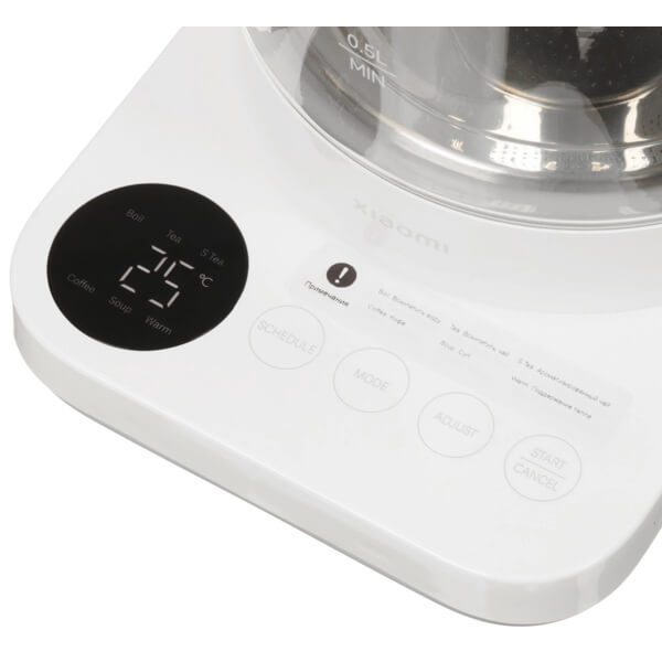 ელექტრო ჩაიდანი Xiaomi MJDGNYSH04DEM, 800W, 1.5L, Electric Kettle, White