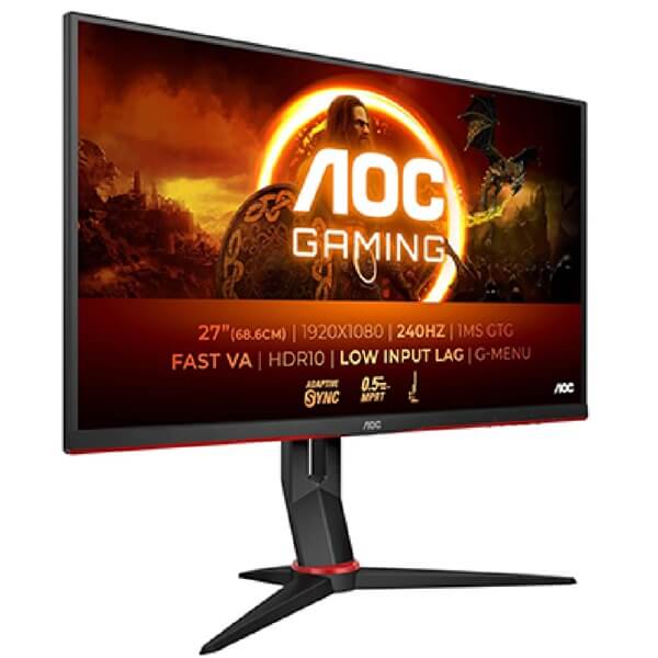 მონიტორი AOC 27G2ZN3/BK, 27", Monitor, FHD, VA, HDMI, DP, 3.5mm, Black