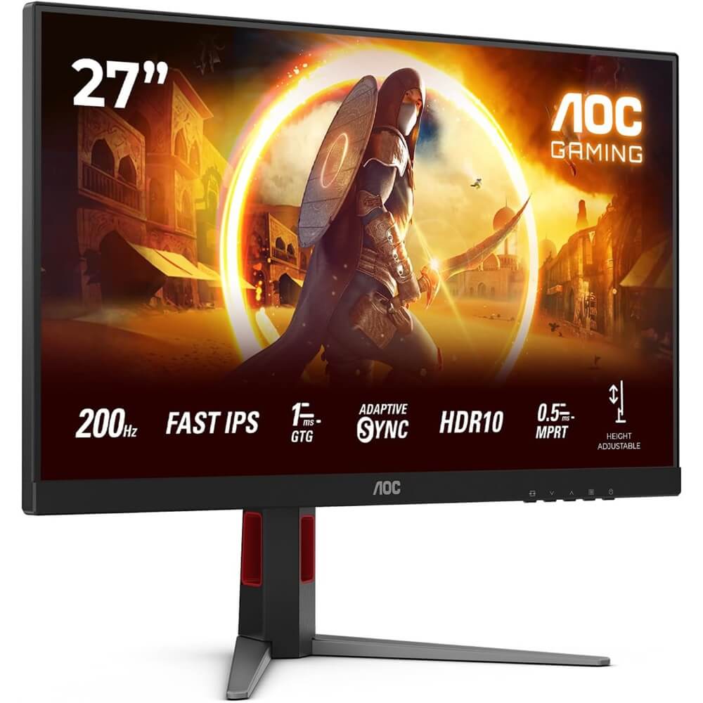 Monitor AOC 27G4HA, 27", FHD, IPS, HDMI, DP, 3.5mm, Black