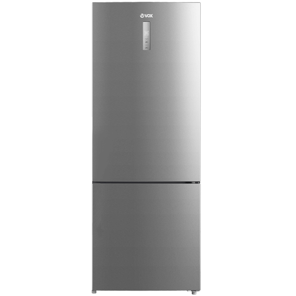 Refrigerator VOX NF 5720 XE, 435L, E, 41Db, NO FROST, Inox