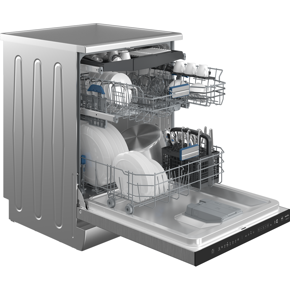 ჭურჭლის სარეცხი მანქანა Beko BDEN48522X, A++, 44dB, Dishwasher, Pearl Inox