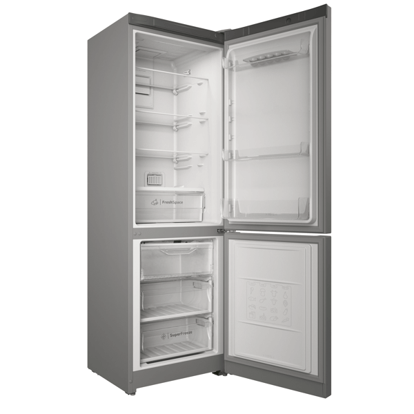 Refrigerator Indesit ITS 5180 G, 326L, A, 40Db, No Frost, Silver