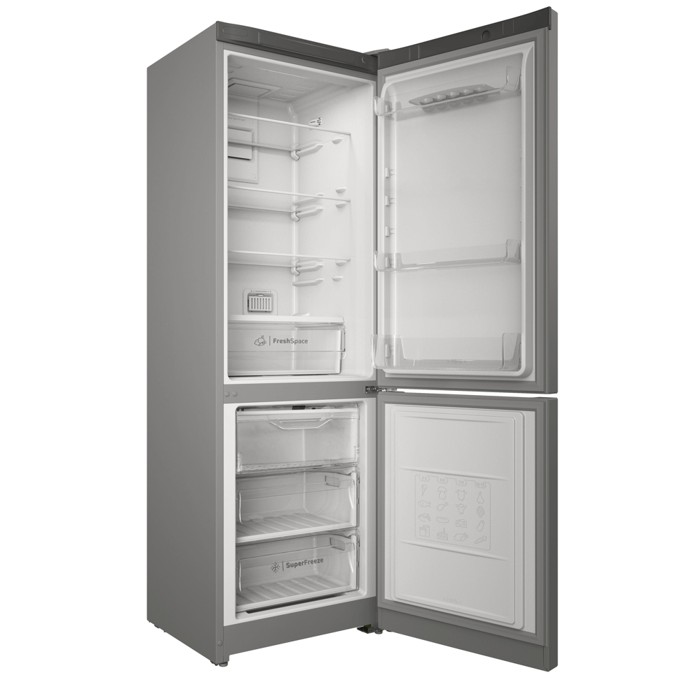 Refrigerator Indesit ITS 5180 G, 326L, A, 40Db, No Frost, Silver