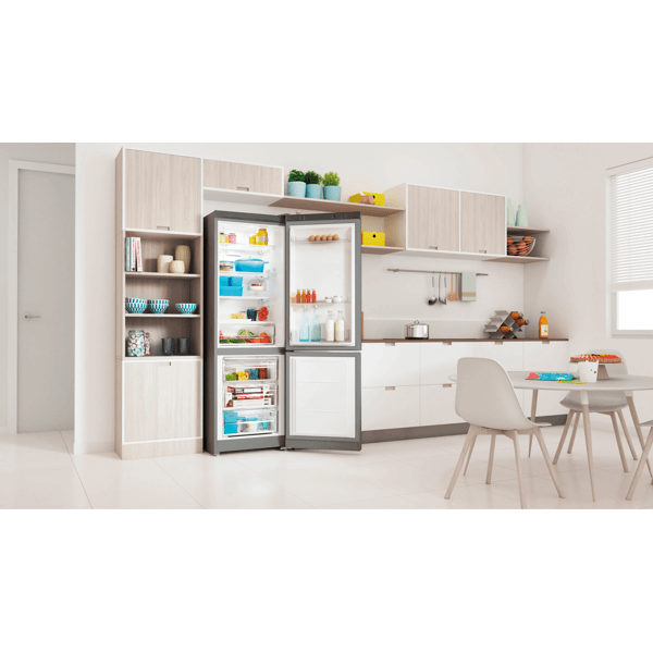Refrigerator Indesit ITS 5180 G, 326L, A, 40Db, No Frost, Silver