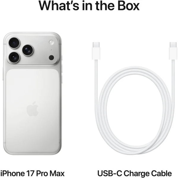 Mobile Phone Apple iPhone 17 Pro Max, 12GB, 256GB, SIM1 + ESIM, 5G, NFC, Silver