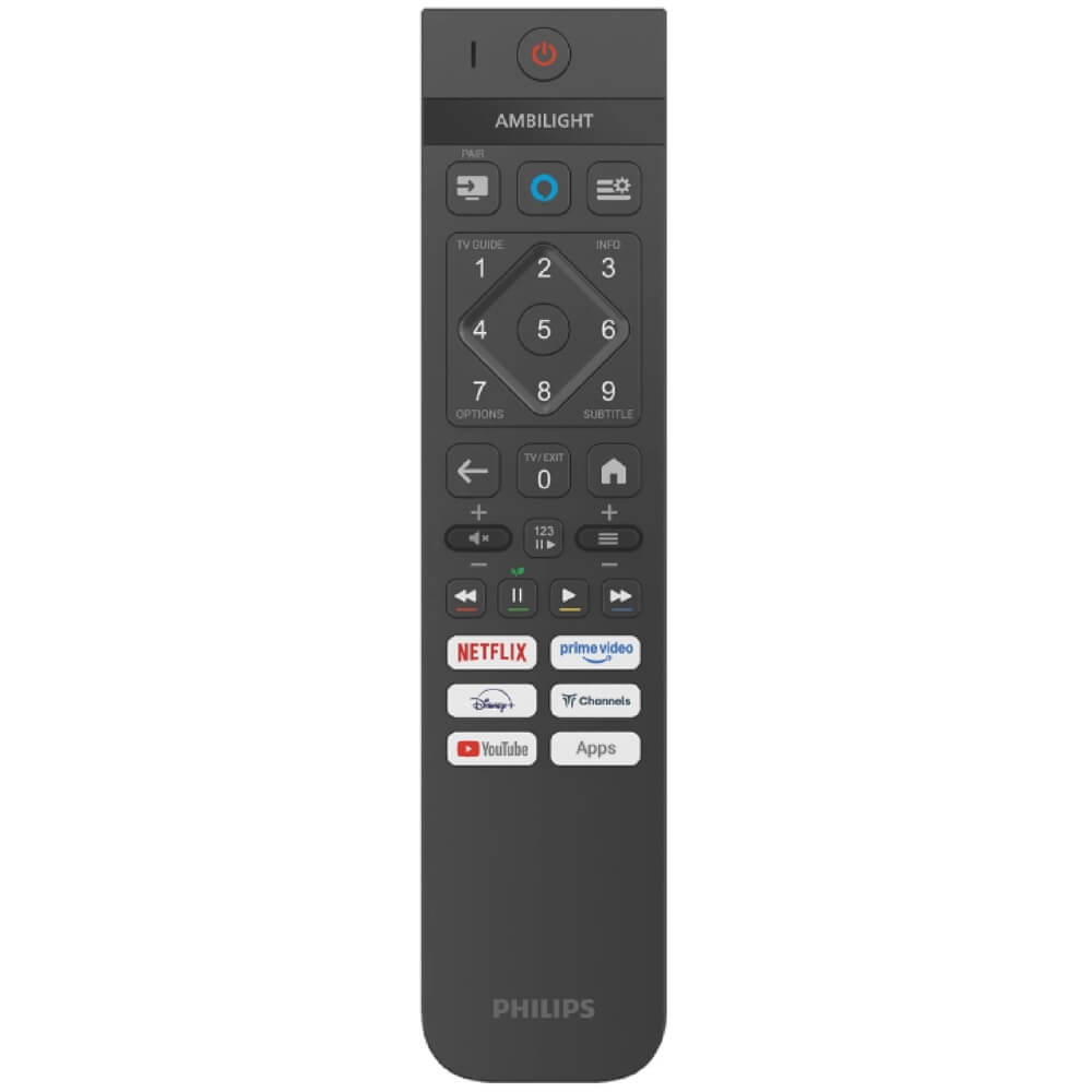 ტელევიზორი Philips 75PUS9010/12 Ambilight QLED, 75", 4K UHD, Smart TV, USB, HDMI, BT, WIFI, Black 