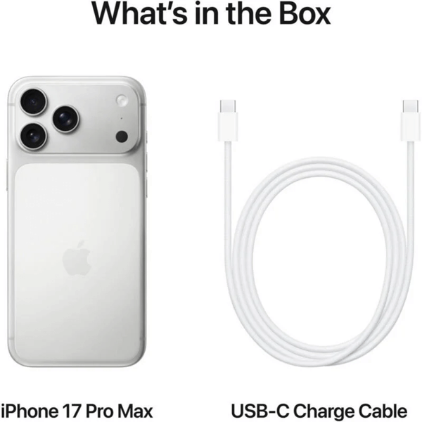 მობილური ტელეფონი Apple iPhone 17 Pro Max, 12GB, 256GB, ESIM Only, 5G, NFC, Silver