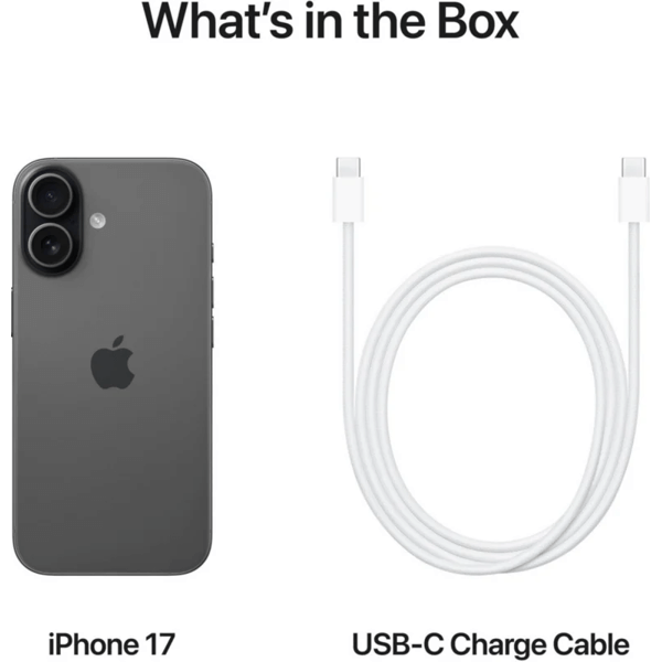 მობილური ტელეფონი Apple iPhone 17, 8GB, 256GB, SIM1 + ESIM, 5G, NFC, Black