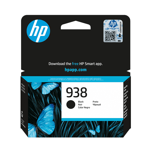 კარტრიჯი HP 4S6X8PE 938 Original, Ink Cartridge, 1250P, Black