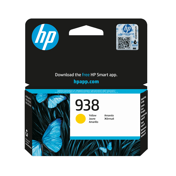 კარტრიჯი HP 4S6X7PE 938 Original, Ink Cartridge, 800P, Yellow