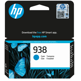 კარტრიჯი HP 4S6X5PE 938 Original, Ink Cartridge, 800P, Cyan