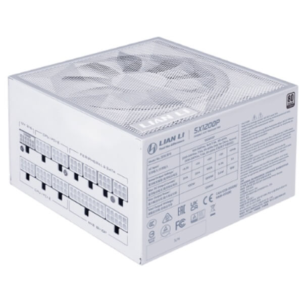 კვების ბლოკი LIAN LI G9P.SX1200P.W000.EU SX 1200P, 1200W, 80 PLUS Platinum, Power Supply, White