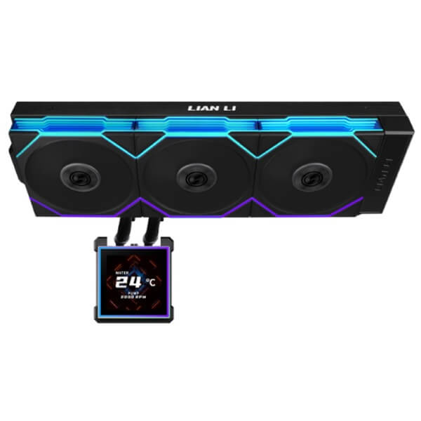 თხევადი გაგრილება LIAN LI G89.GHS2LCDS36TB.00 HydroShift II LCD-S 360TB ARGB, 120mm, 2600Rpm, Liquid Cooling, Black