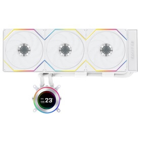 თხევადი გაგრილება LIAN LI G89.GHS2LCD36TW.00 HydroShift II LCD-C 360TW ARGB, 120mm, 2500Rpm, Liquid Cooling, White