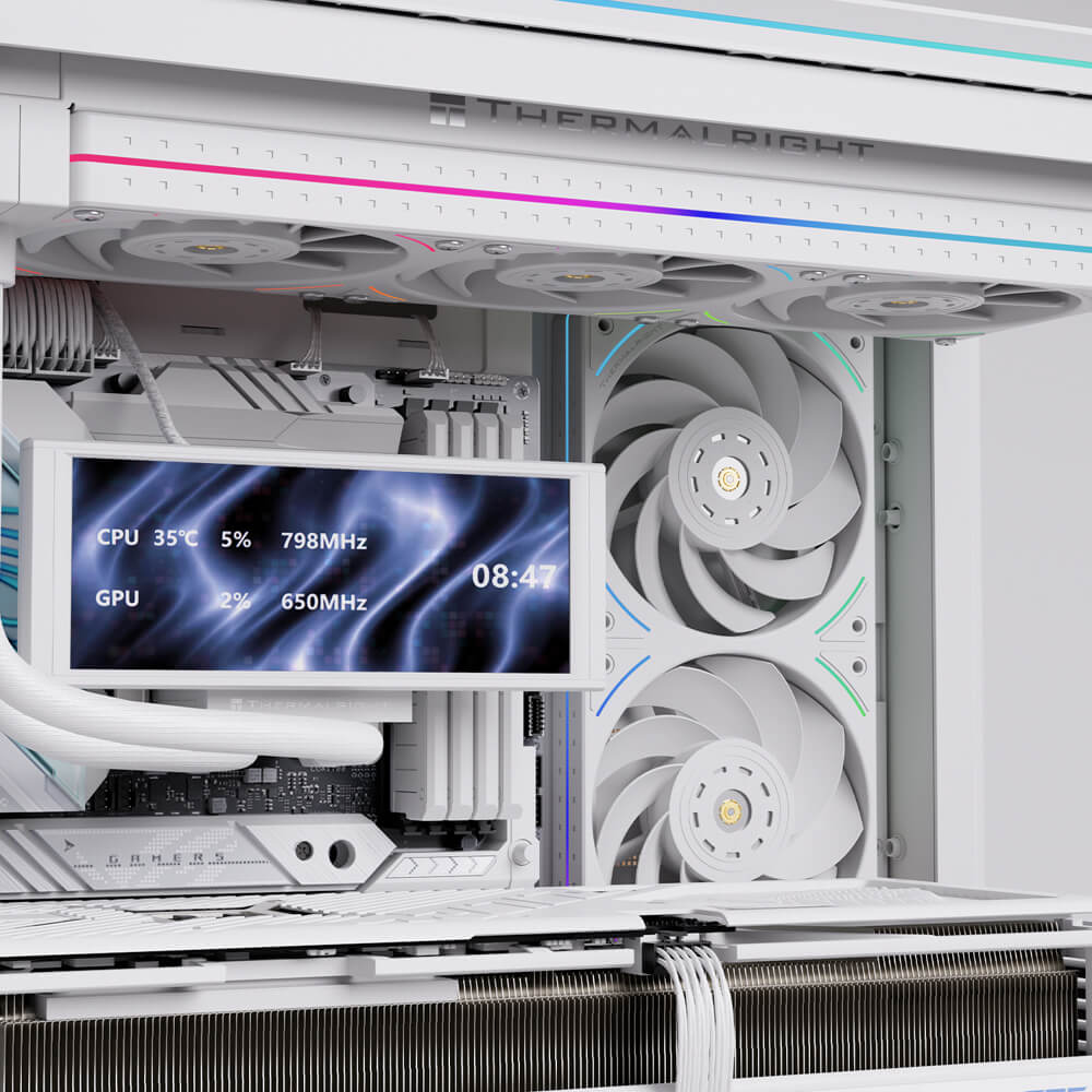 ქულერი Thermalright TL-UB36RW, 120mm, 2150Rpm, Case Fan, White